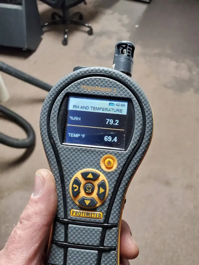 Moisture meter humidity assessment for Fire & Smoke Damage Restoration in Ensley
