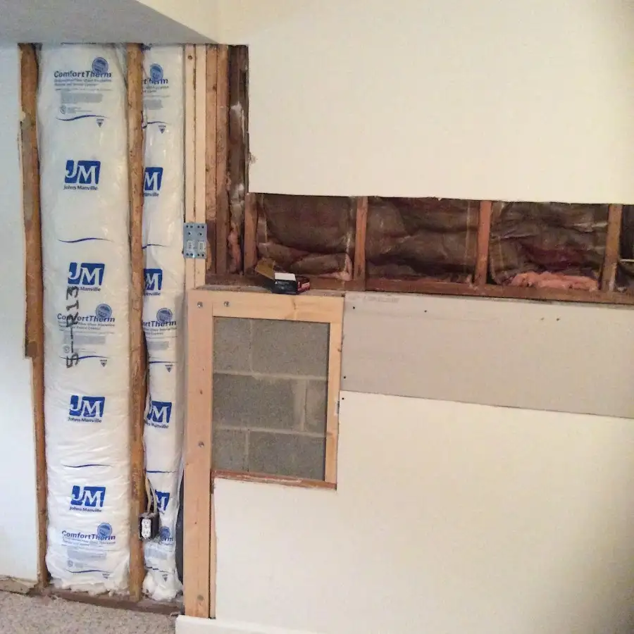 Wall insulation replacement during Contents Cleaning & Restoration in Ensley
